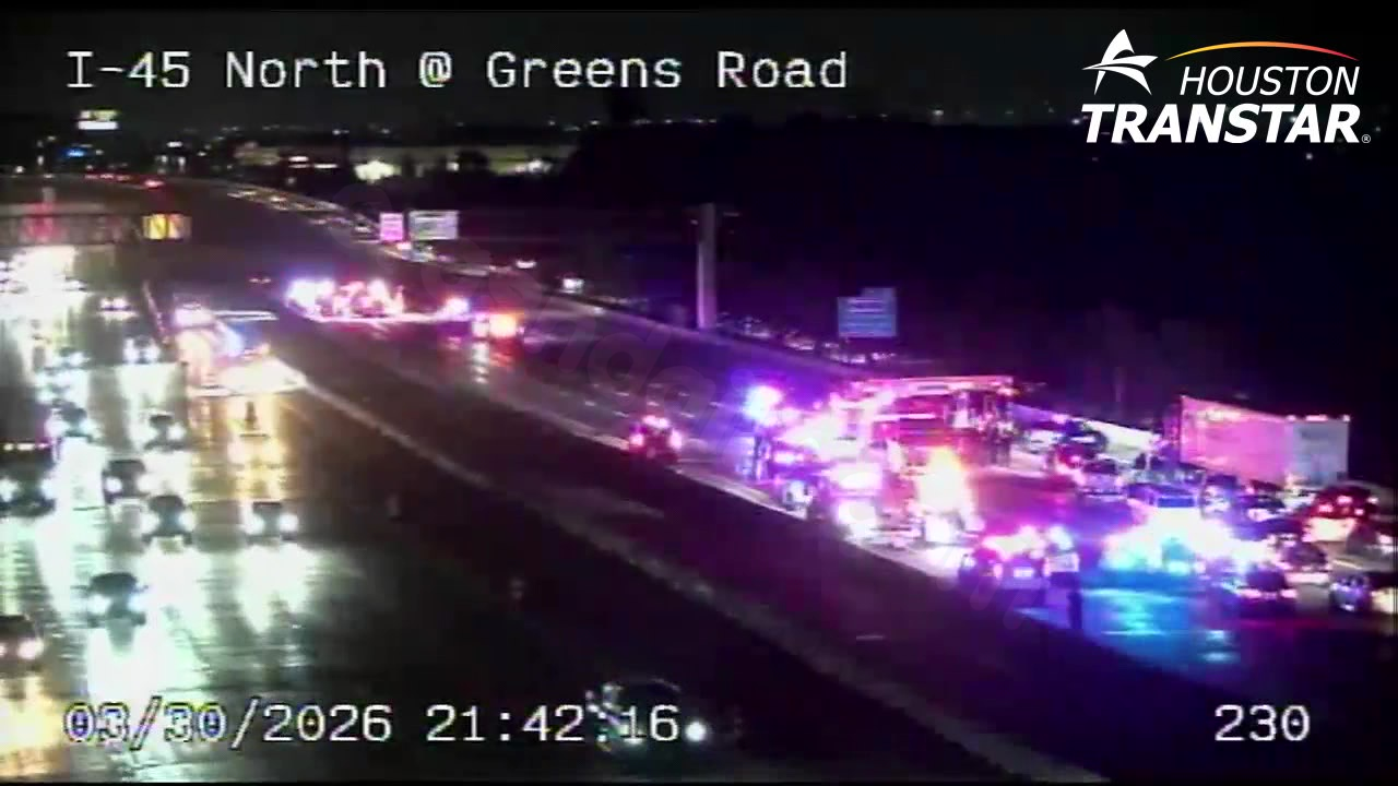 I-45 NB shut down at Rankin Road in north Houston after deadly crash
