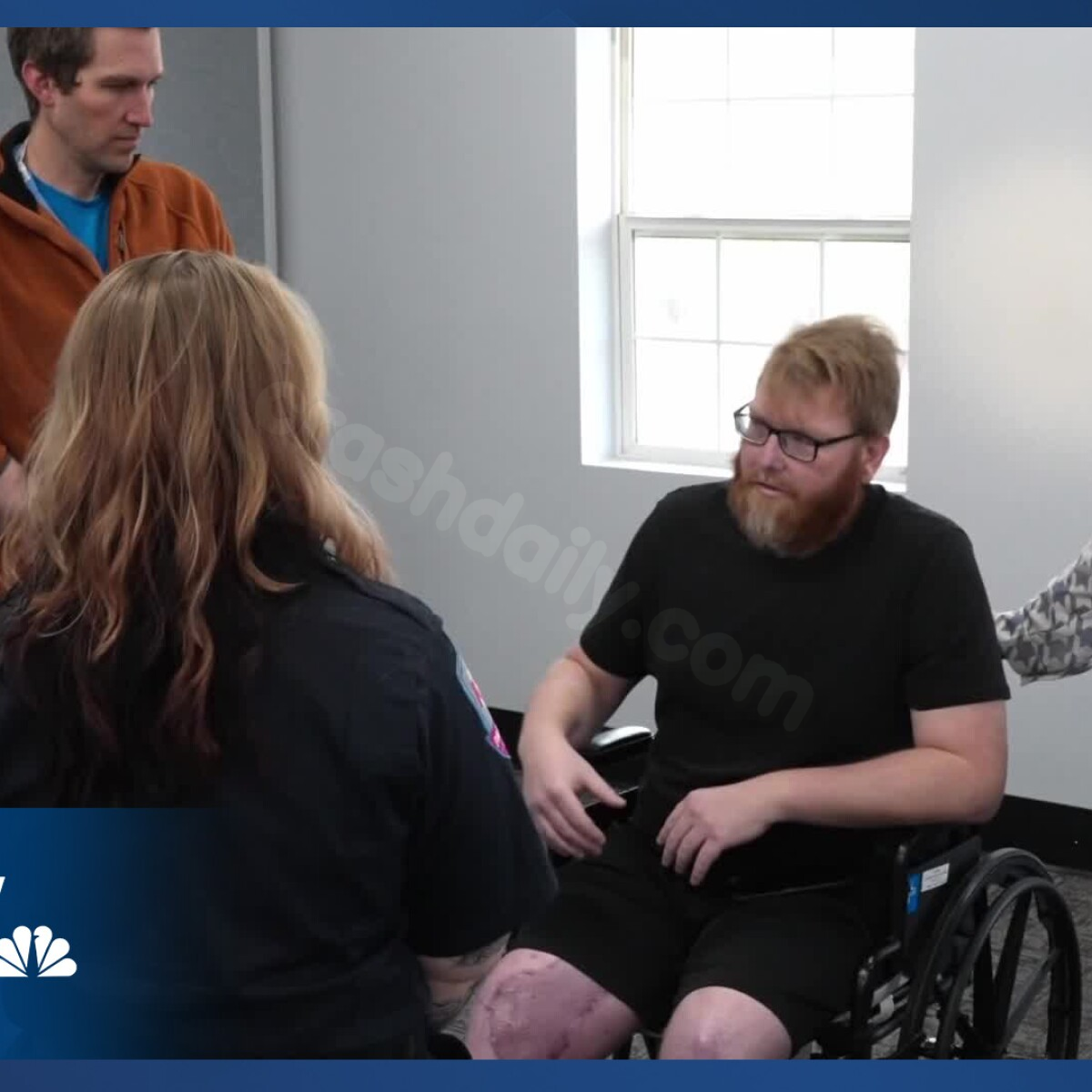 Pueblo motorcycle crash survivor reunites with paramedics who saved his life with whole blood program
