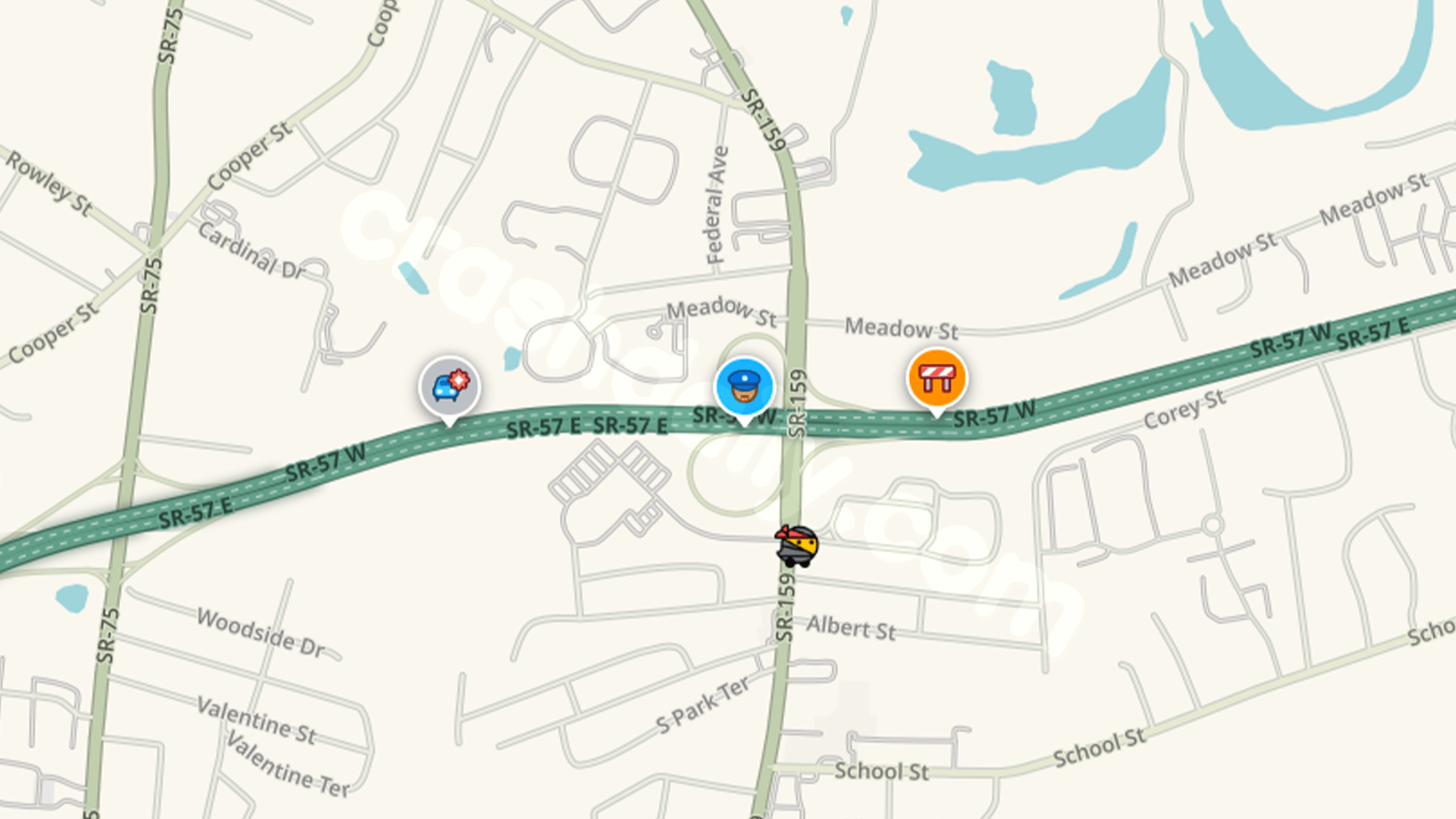 Route 57 westbound in Agawam closed after motor vehicle crash