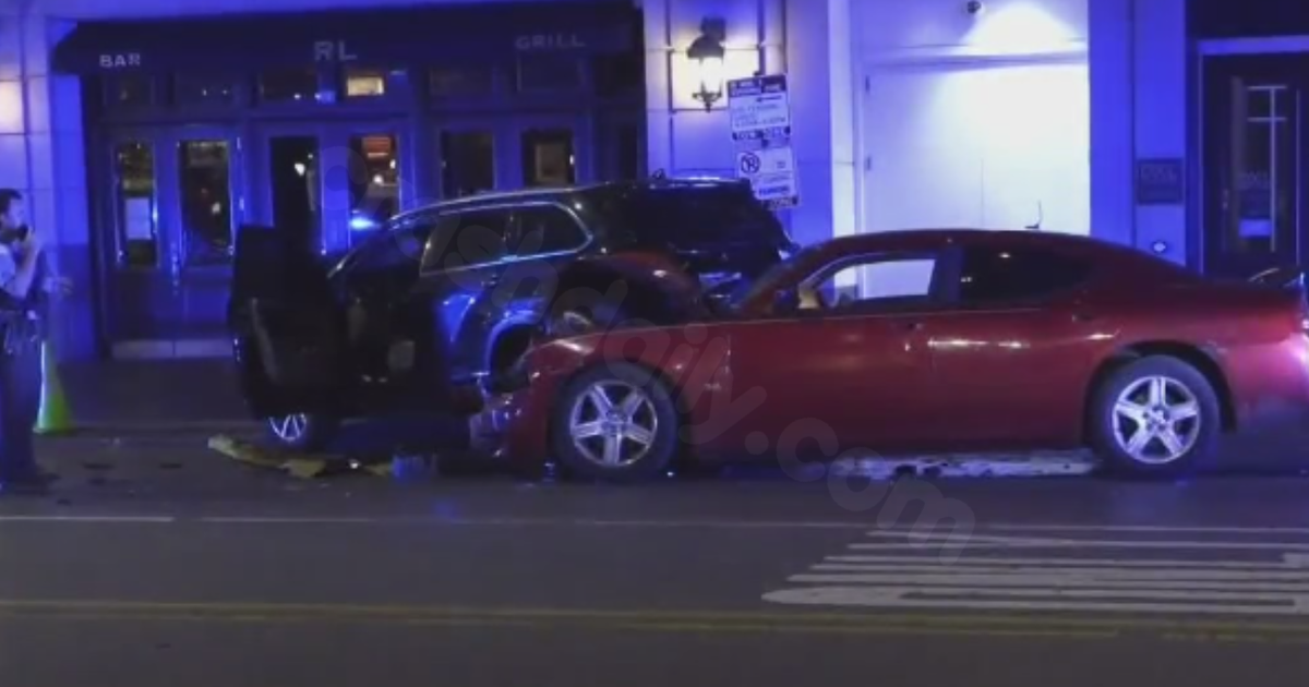 Shooting, crash leaves 2 injured on Chicago's Near North Side