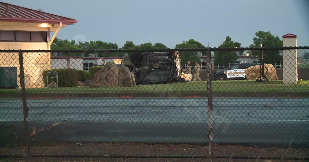 Travis Air Force Base's main gate closed due to crash
