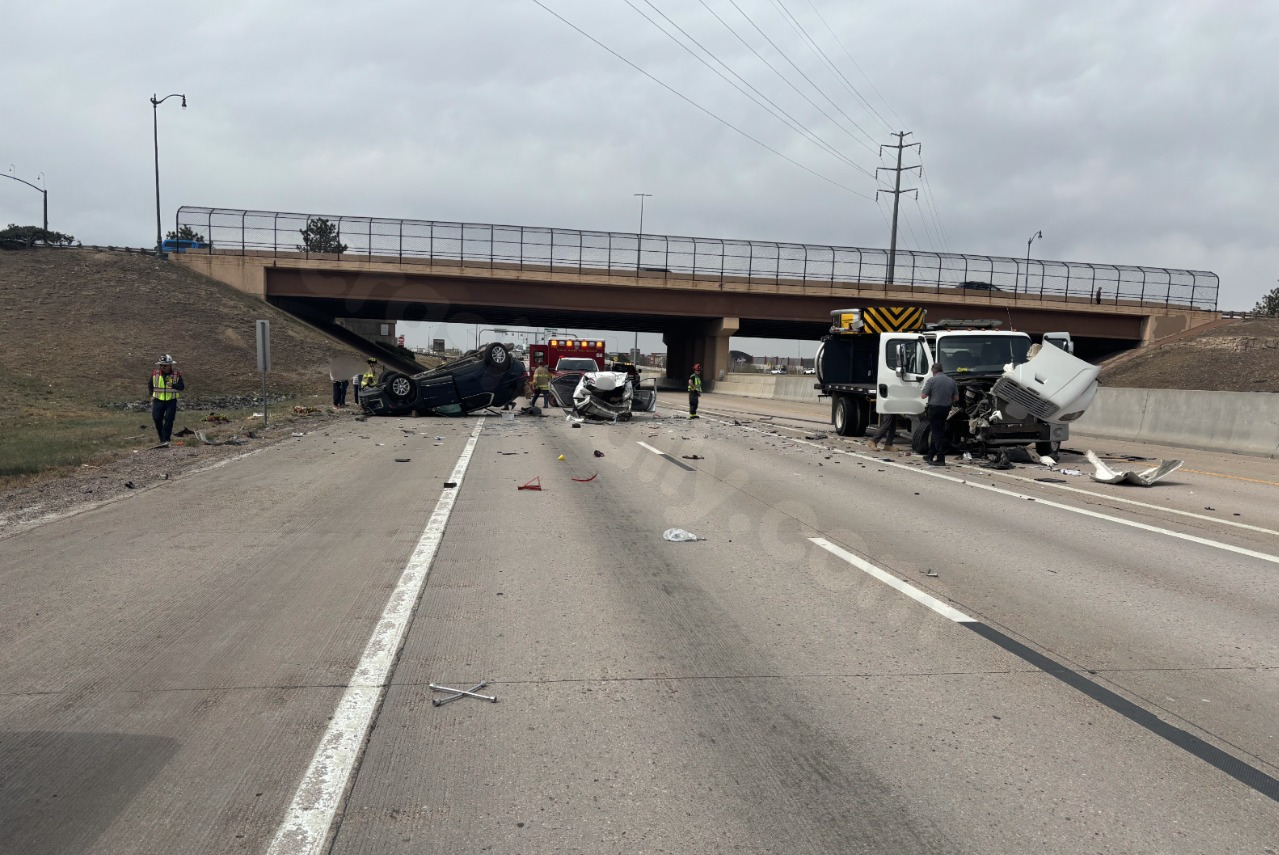 Traffic delayed on US 36 after multi-vehicle crash near Westminster