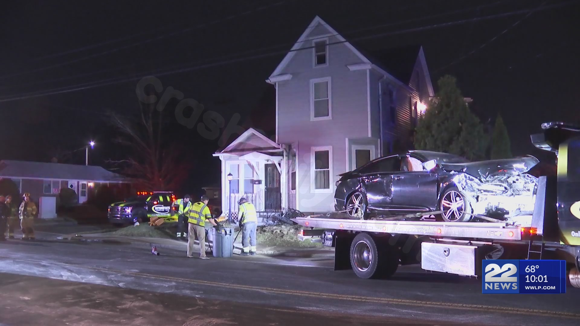 Two-vehicle crash closes McKinstry Ave. in Chicopee
