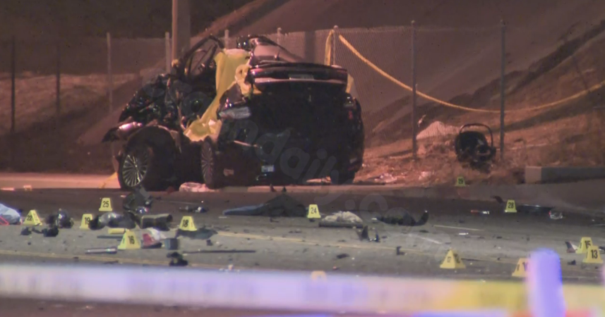 2 people dead after police pursuit in Pomona ends in crash