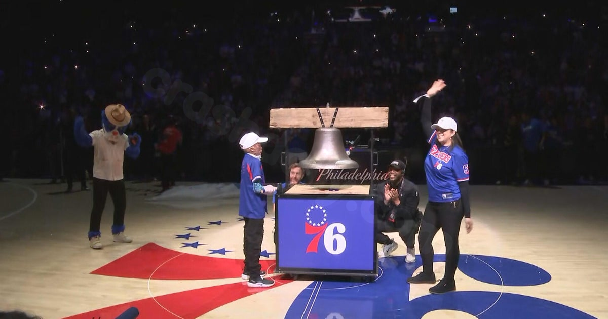 10-year-old Northeast Philadelphia plane crash survivor rings bell before Sixers-Timberwolves game