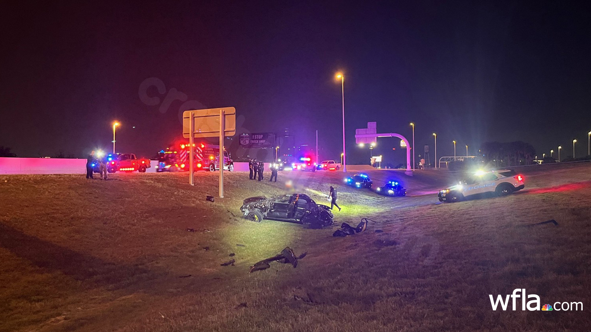 Driver killed, passenger injured in crash on I-4 in Ybor City