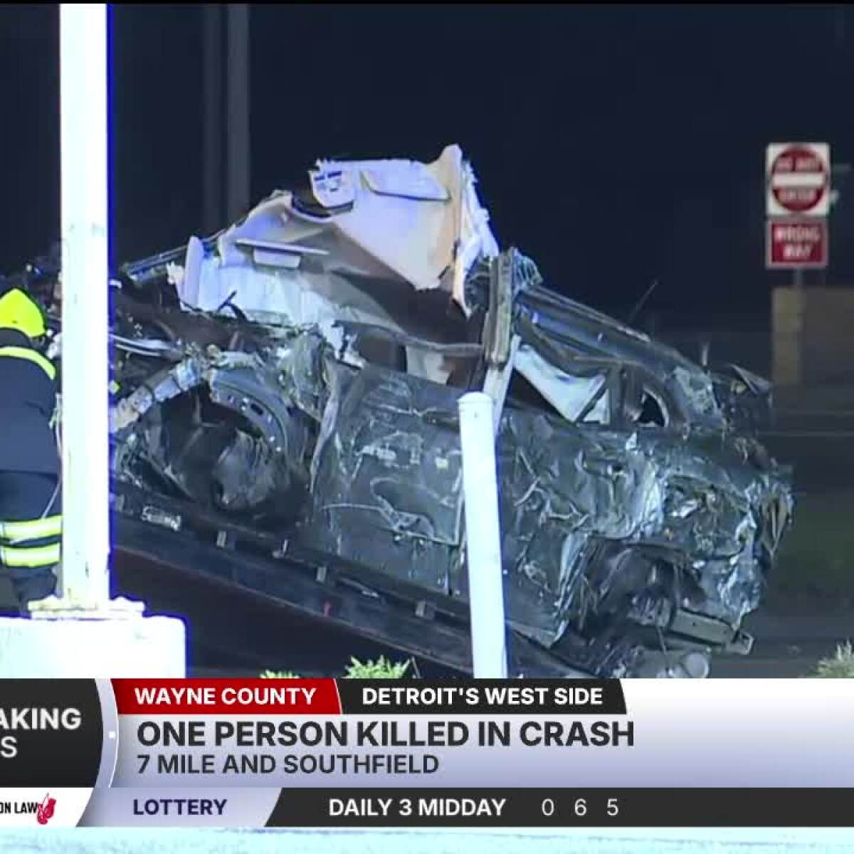Driver dead after rear-ending vehicle on Detroit's west side