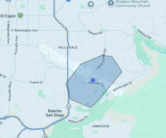 Vehicle collision causes power outage in Rancho San Diego