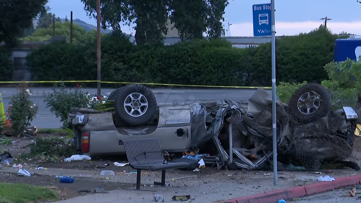 2 dead, 1 critically injured after stolen Hollister vehicle crashes during police chase