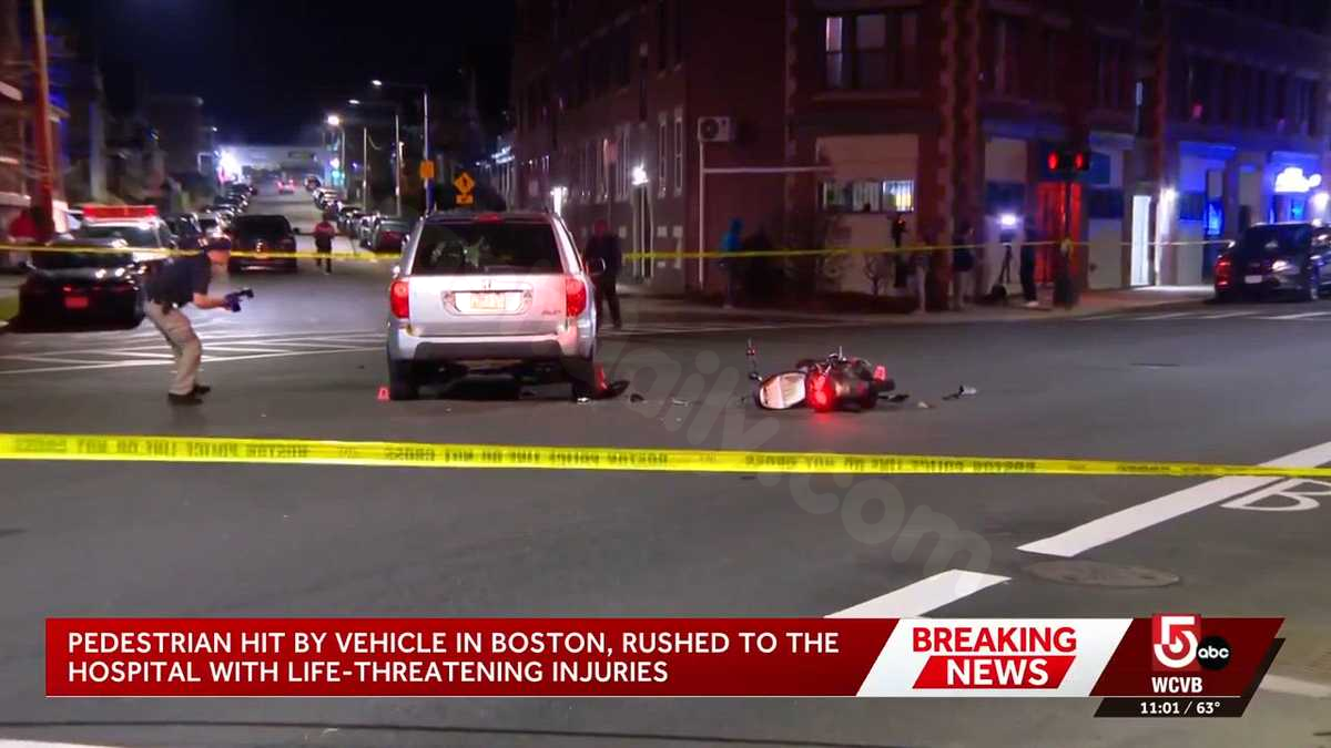 Pedestrian seriously injured in Dorchester car crash