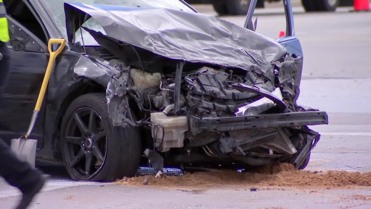 ‘Possible fugitive’ arrested after crashing into multiple vehicles, hitting law enforcement agent