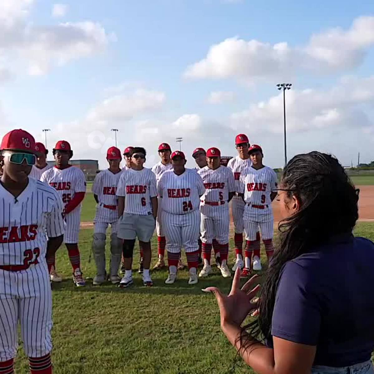 West Oso baseball star celebrates senior night on the field after recovering from a rare freak accident