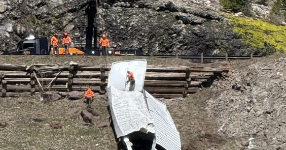 Wreckage of deadly truck crash on Colorado mountain pass cleared from hillside