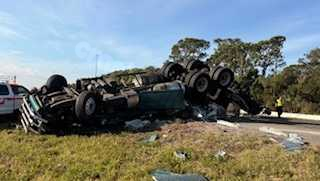 Cocoa teen arrested in fatal hit-and-run crash that sent semi-truck tumbling | Video shows the chaos