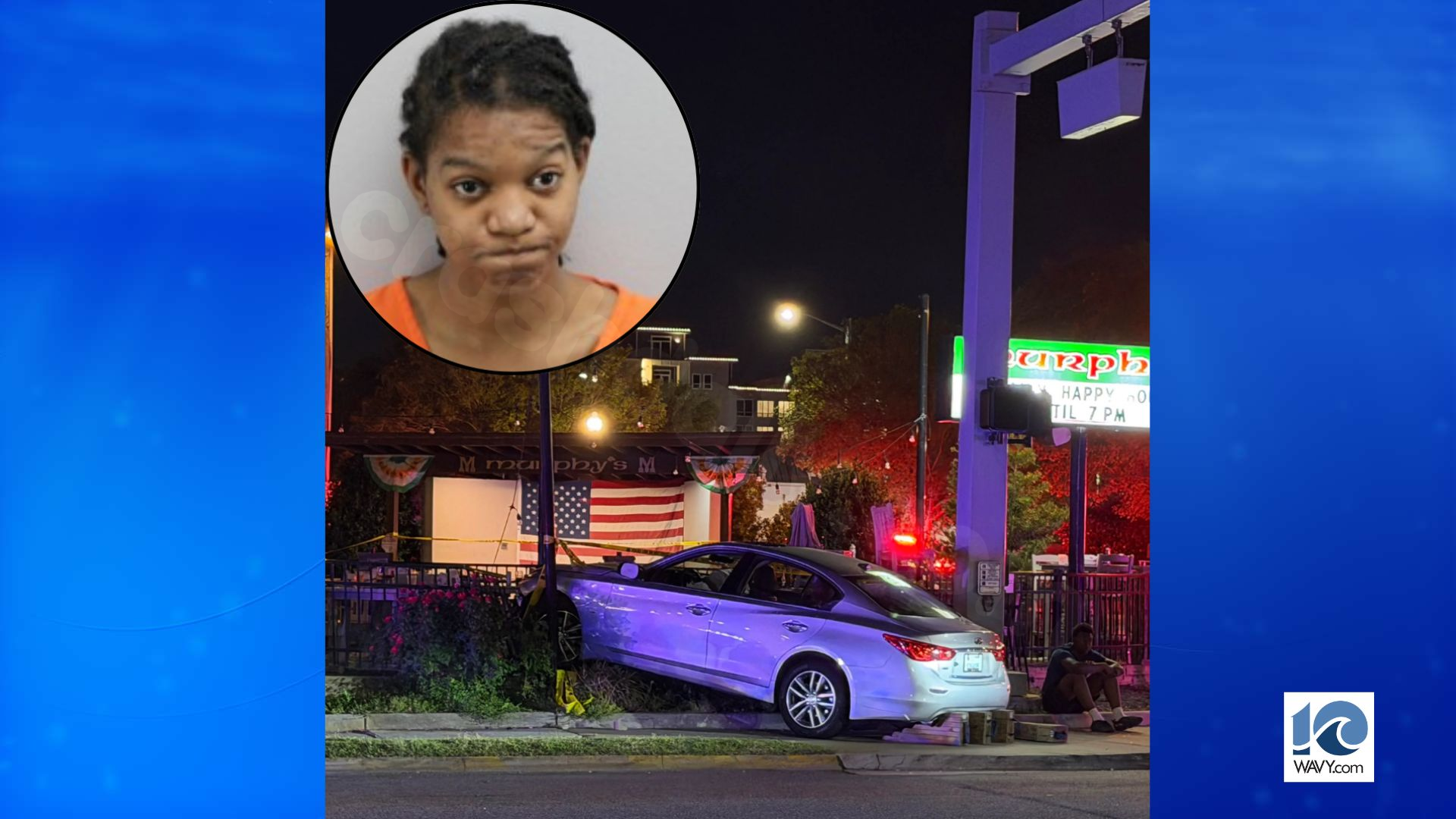 Court docs: 8 struck in crash at Murphy’s Irish Pub in Virginia Beach