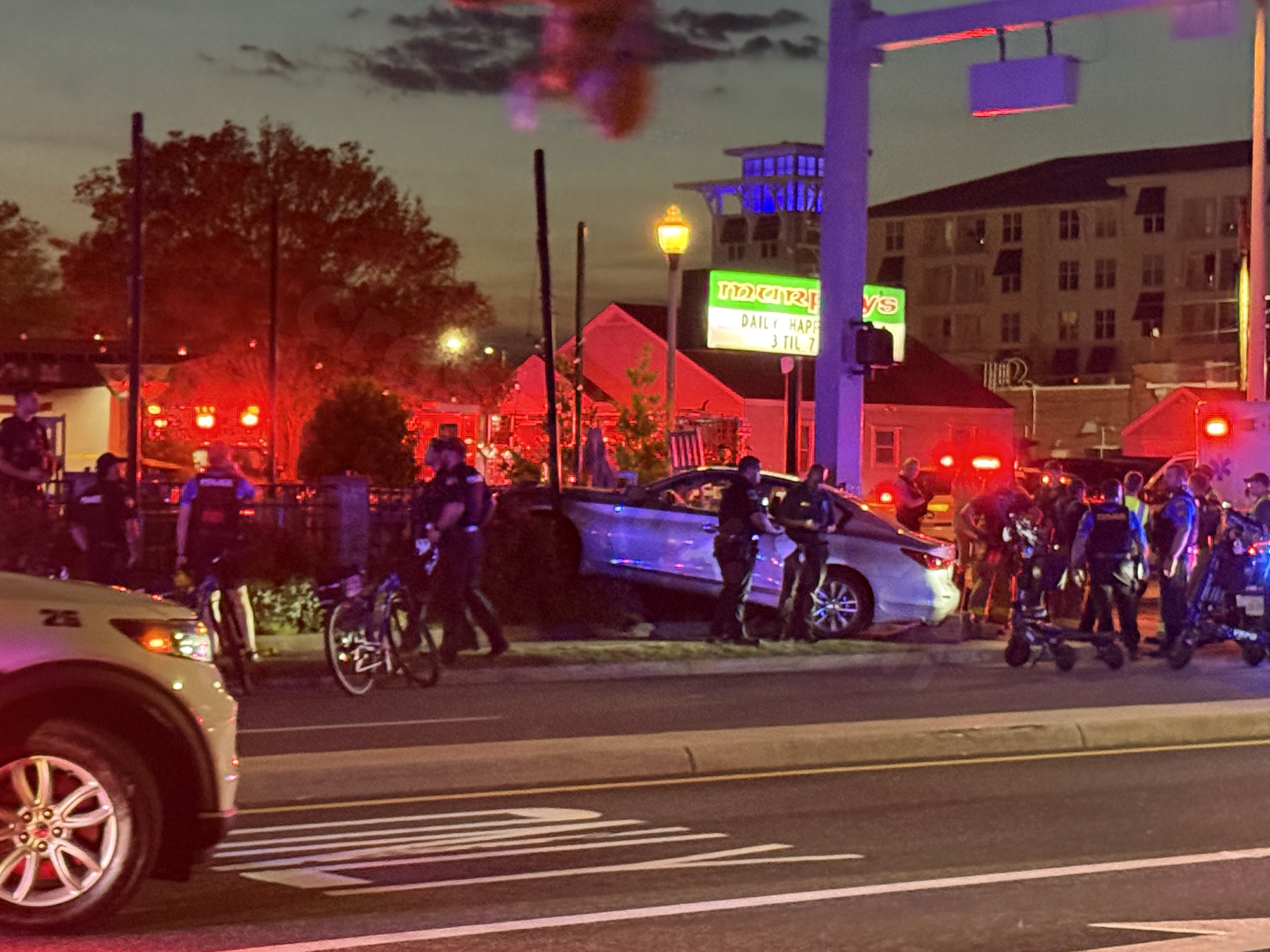 Multiple injured after car crashes into patio in Virginia Beach