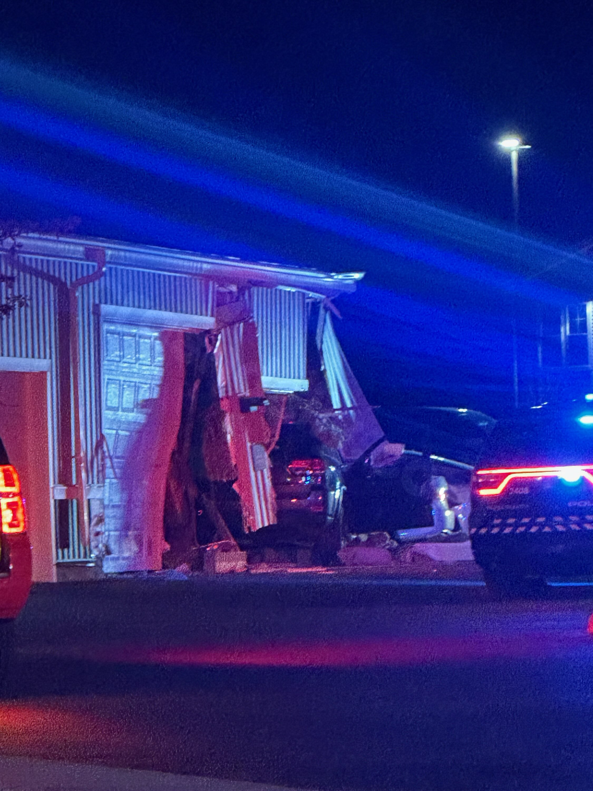 Police investigate car crash into building in Huber Heights
