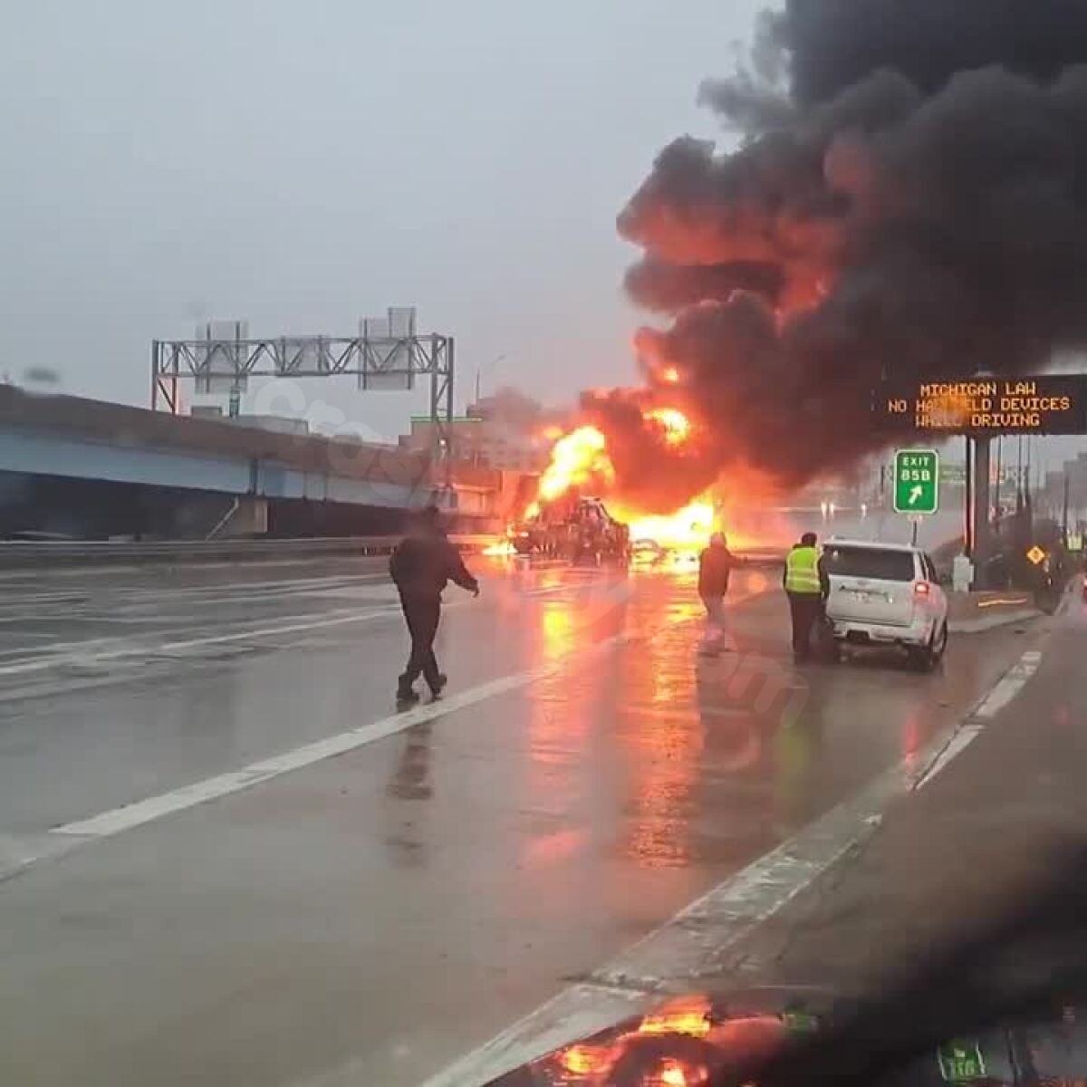 Ticket issued for crash that caused massive gas tanker fire on US-131