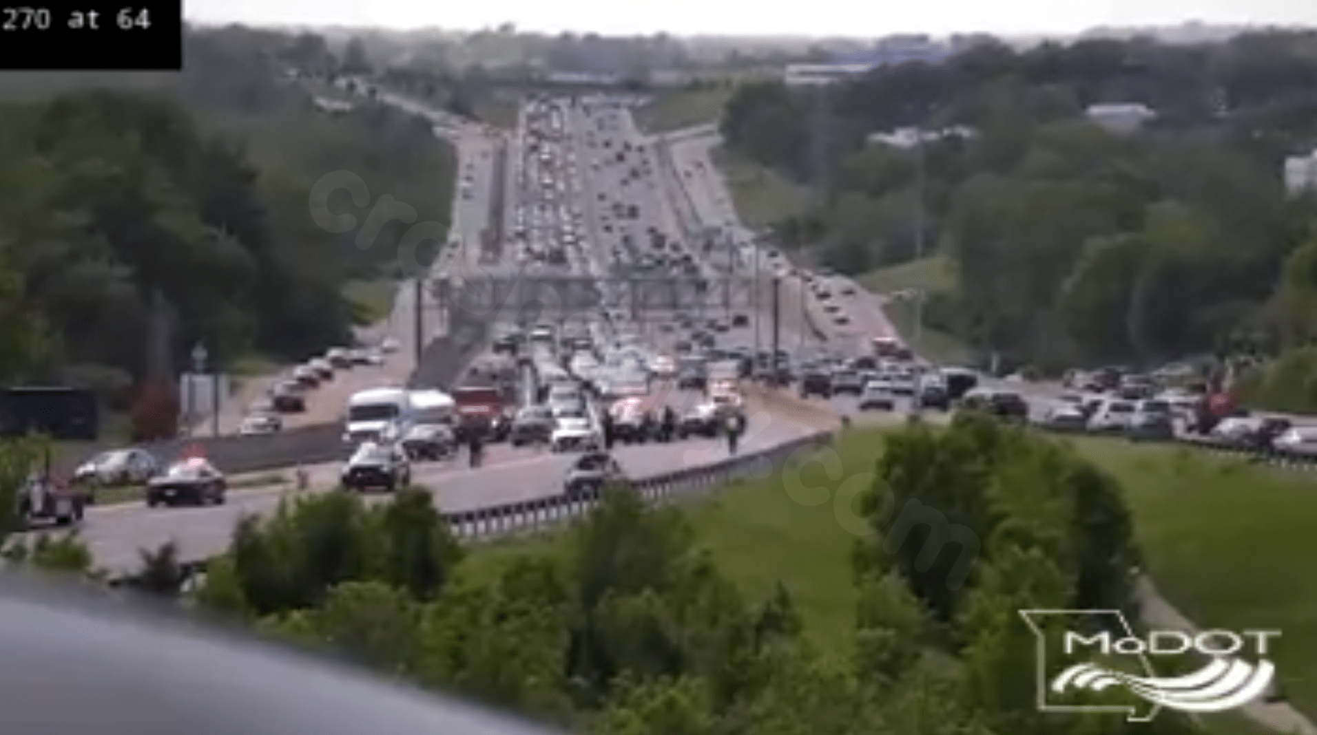 Major traffic backups on I-64 near I-270 after fatal crash