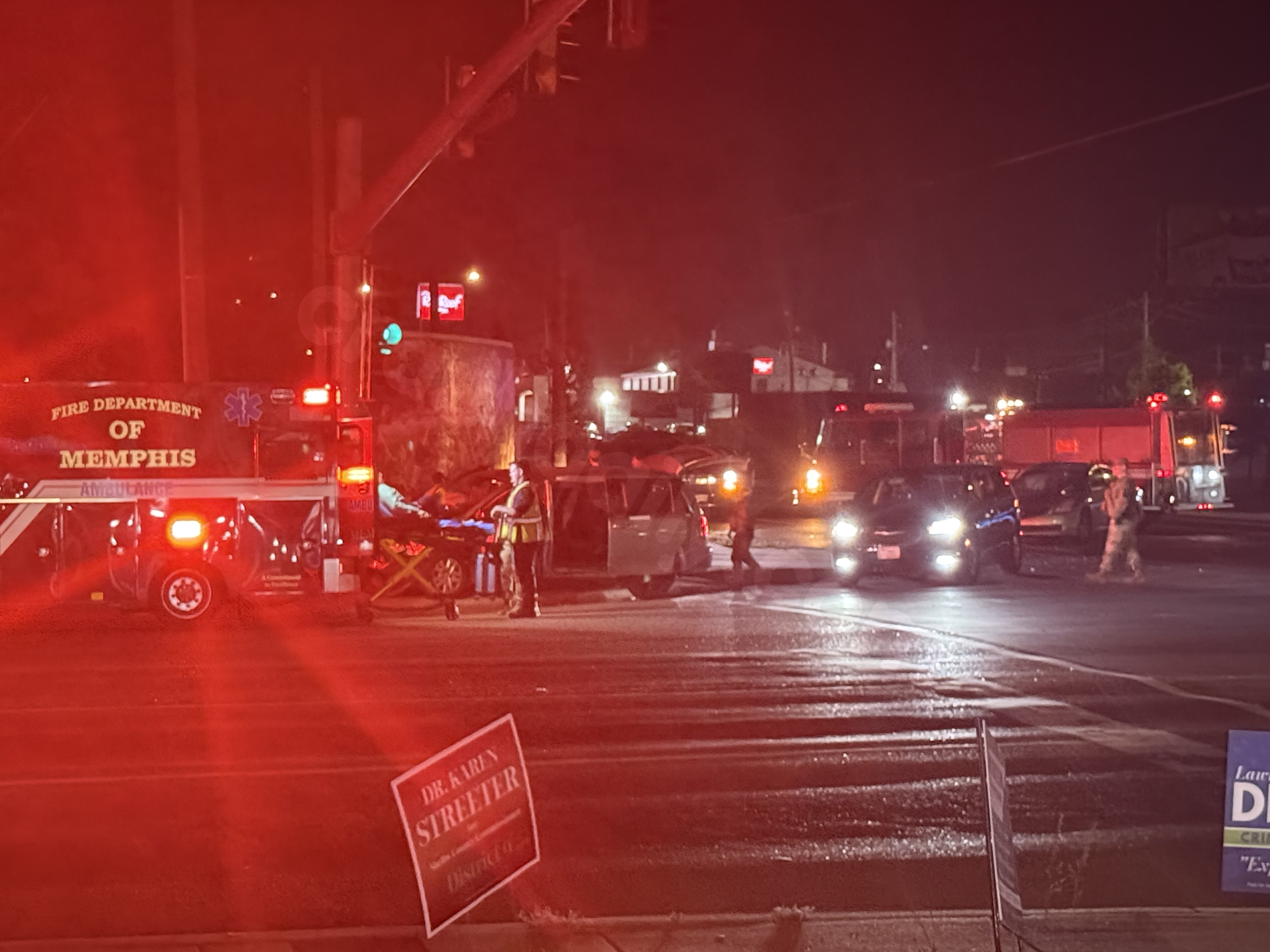 Car crash reported near airport area: Photos