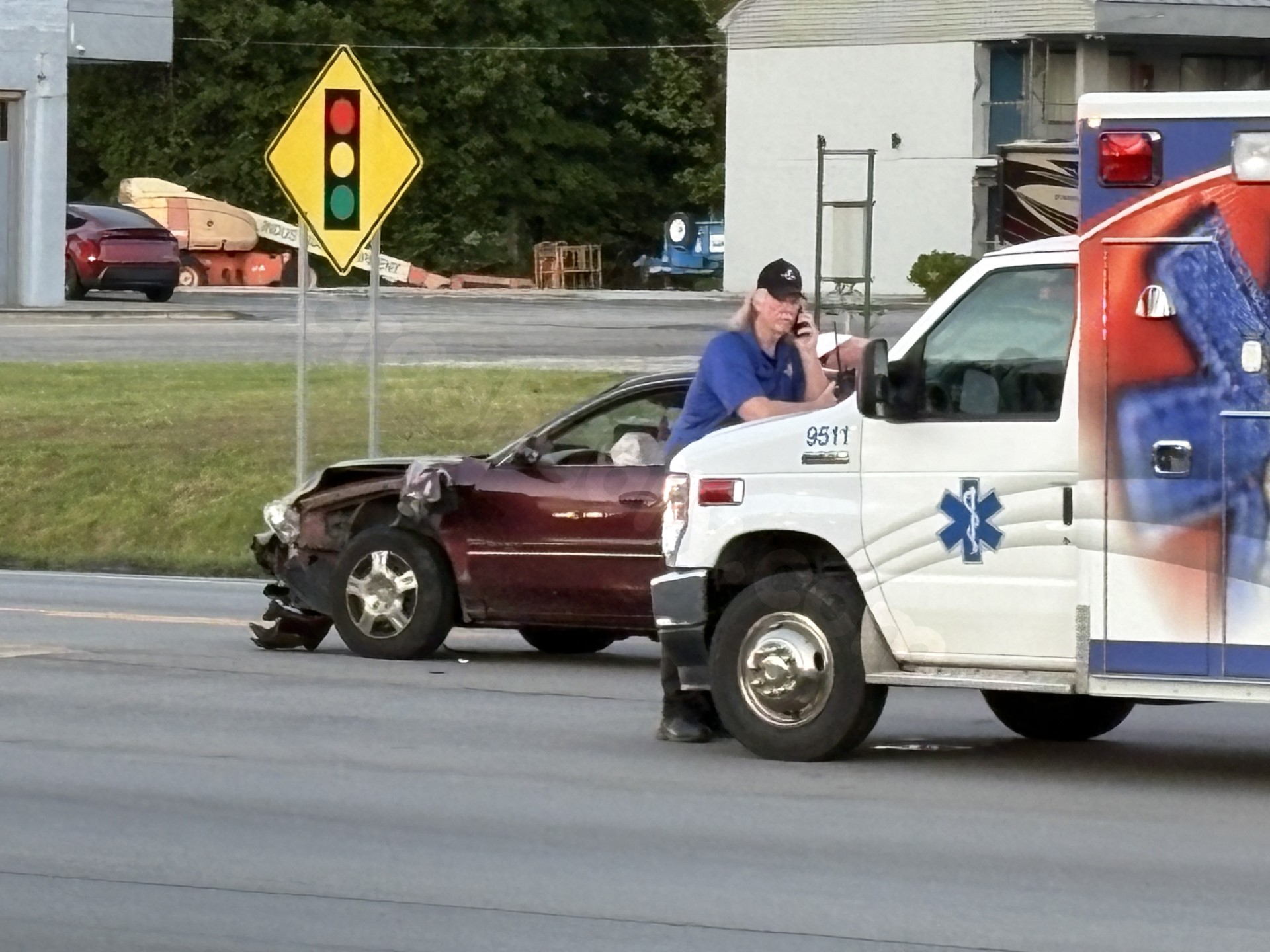 Accident reported on Henderson strip