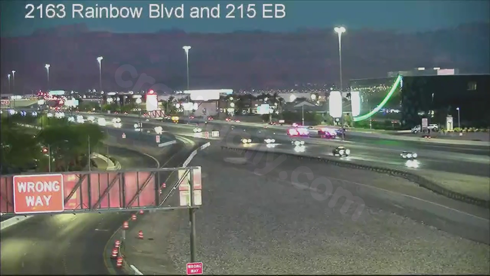 Major traffic backup after motorcyclist killed in crash on Las Vegas highway