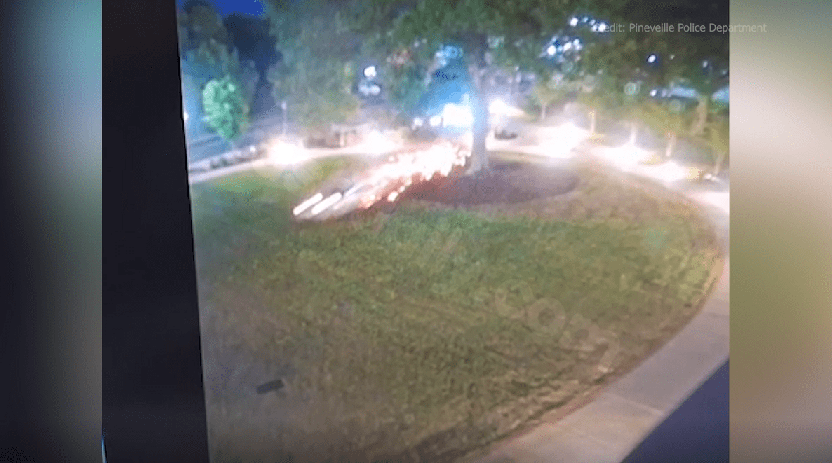 One dead after vehicle crashes into Pineville Town Hall building at high speed