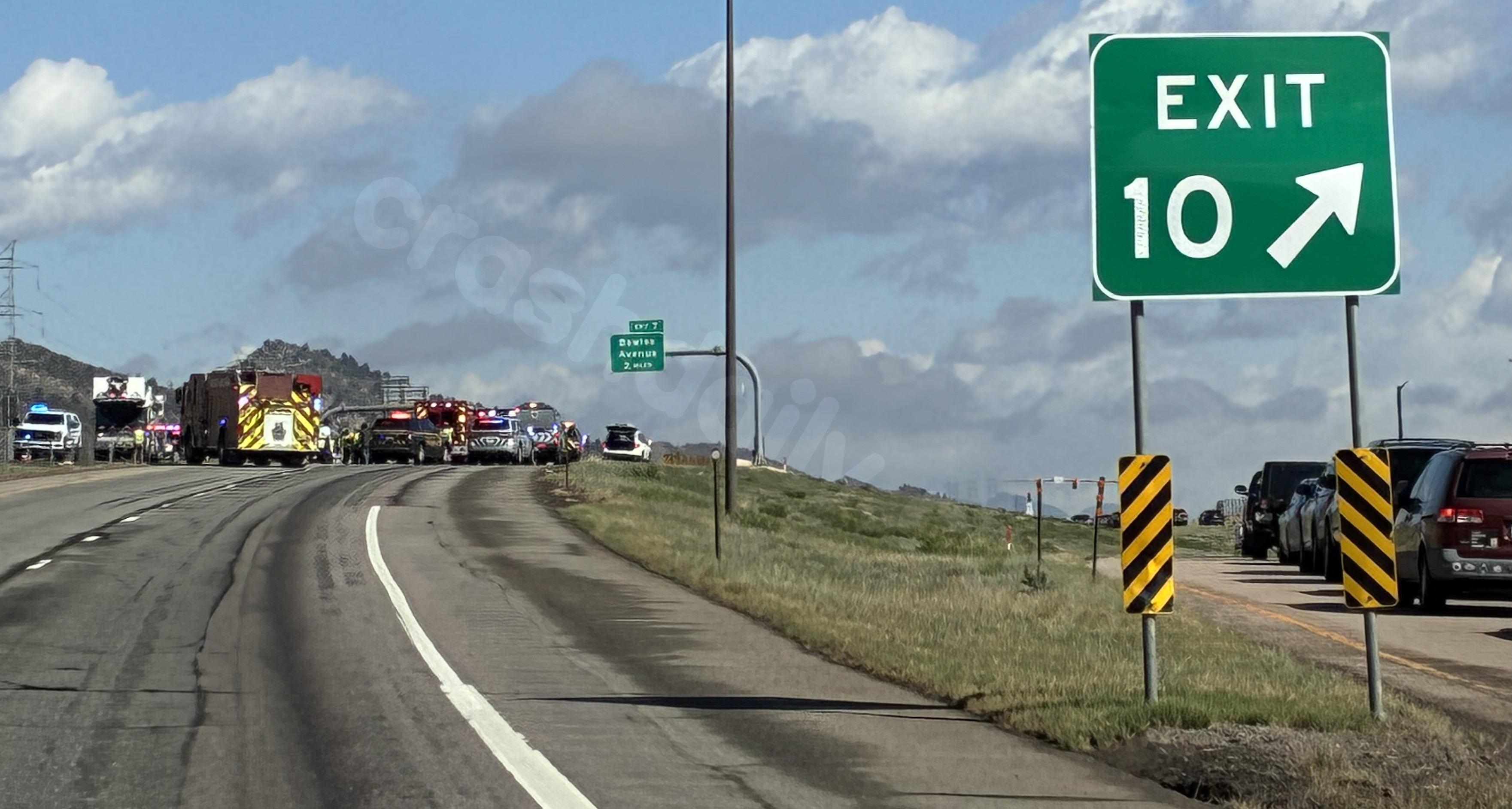 Several children hospitalized after crash on C-470