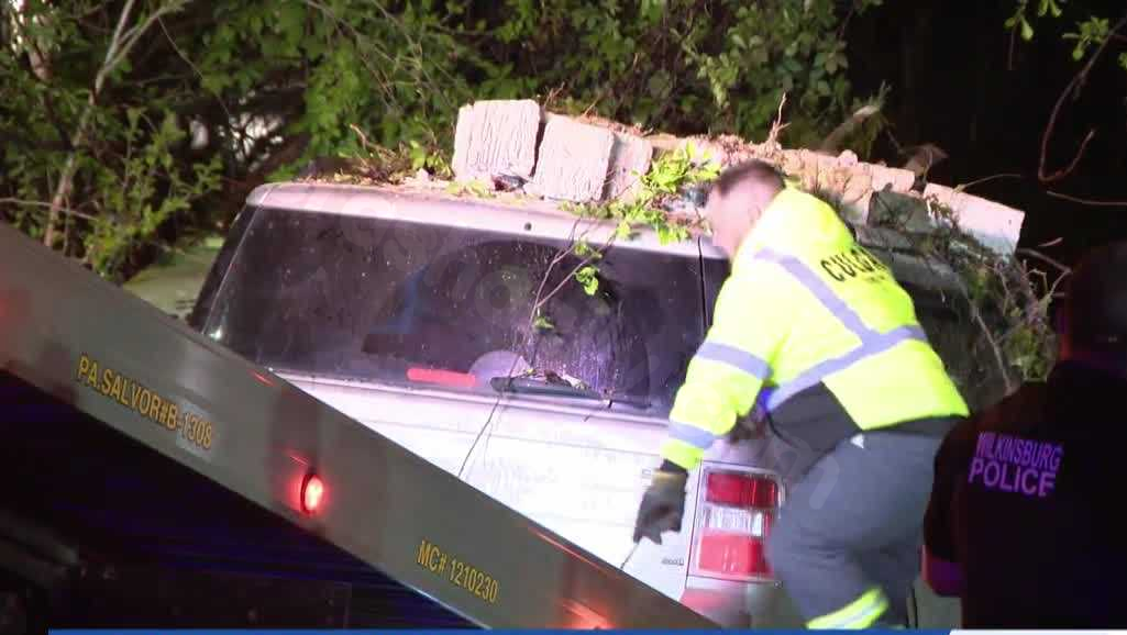 Car crashes into woods, sending 3 people to the hospital in Allegheny County