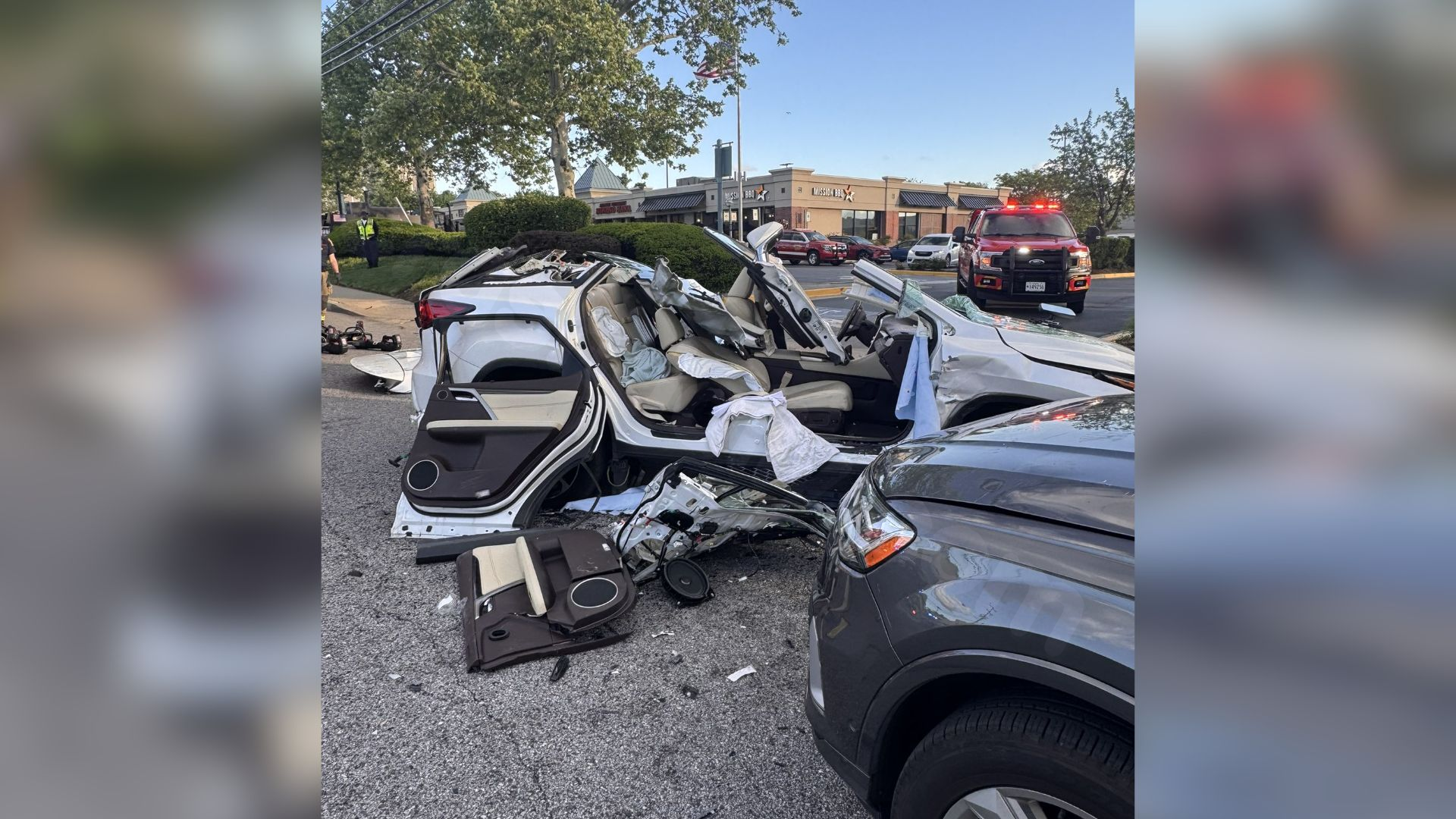 2 taken to trauma center after Rockville Pike crash