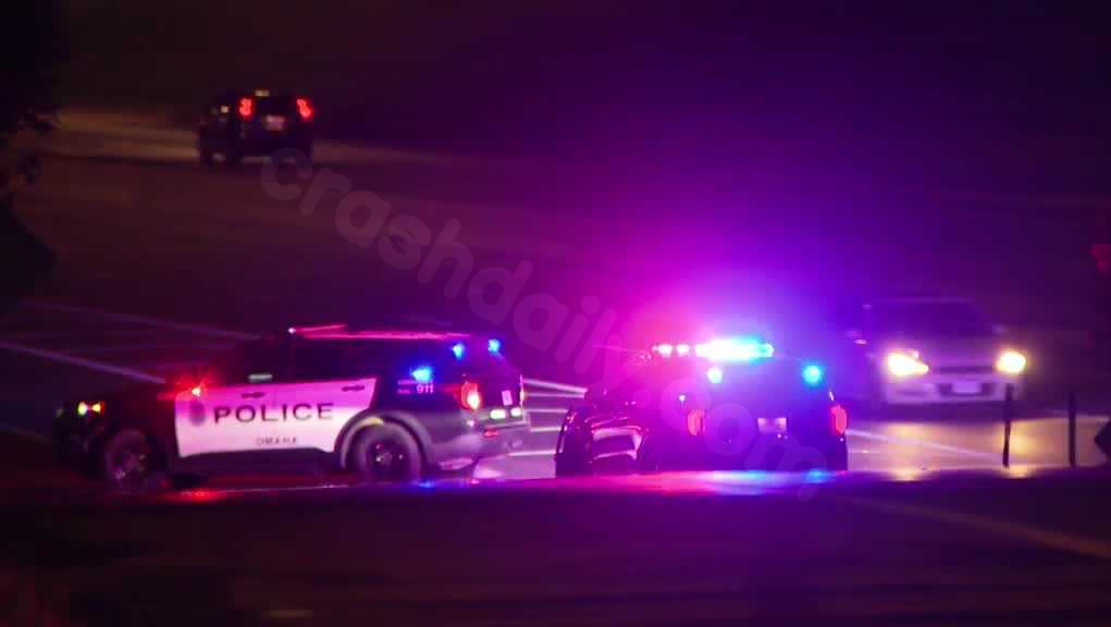 One person seriously hurt in fiery two-car crash