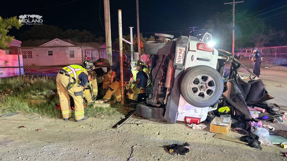 Midland police identify man killed in fatal rollover crash