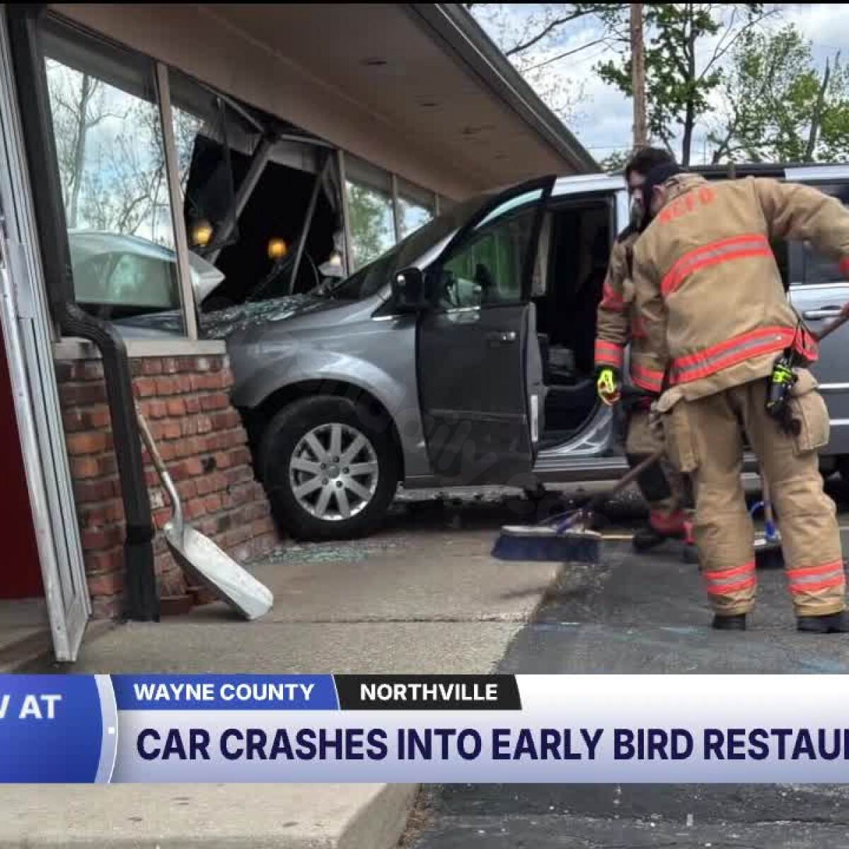 Miracle on Main Street: No injuries after minivan plows into Northville diner