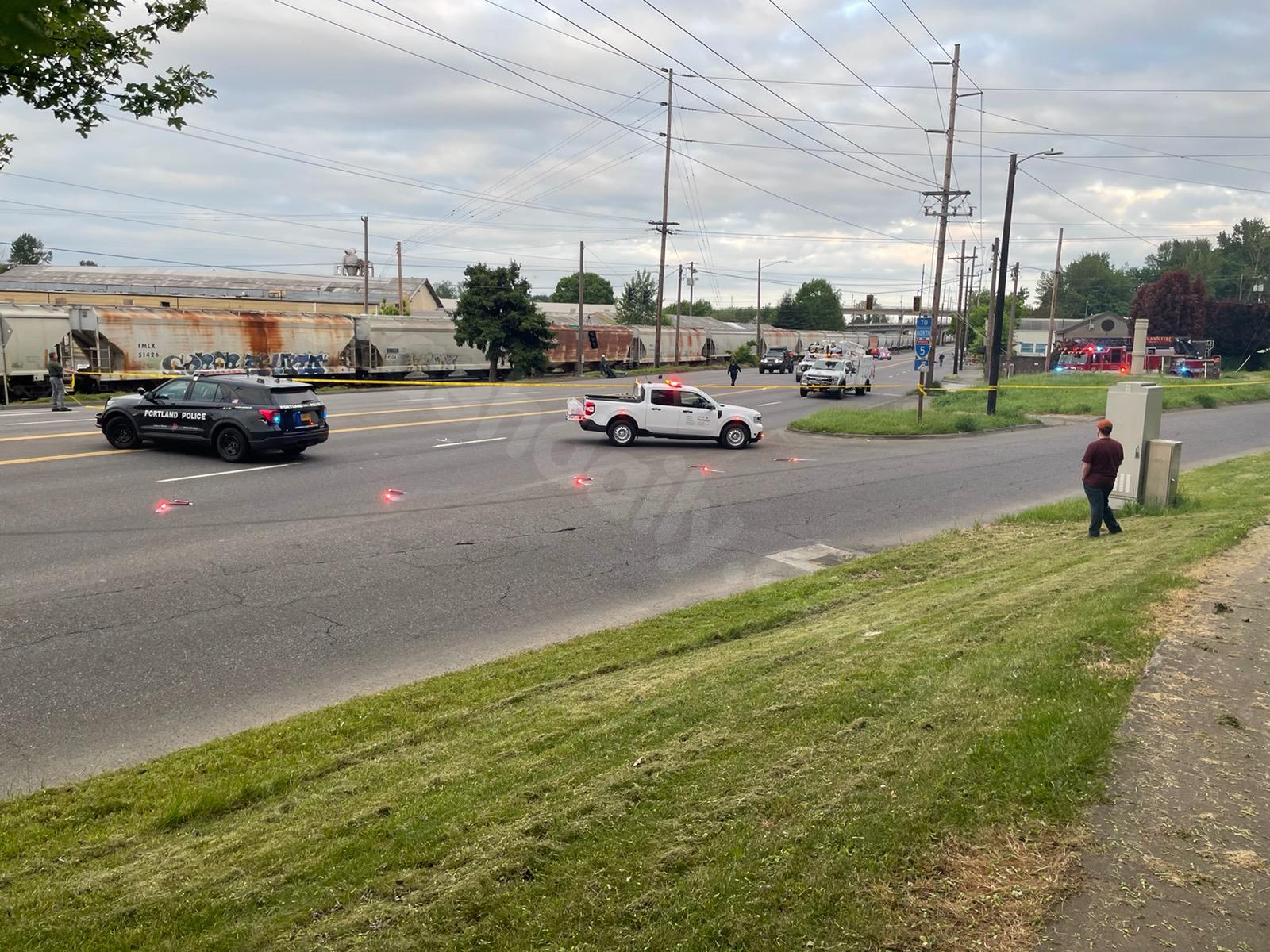 Rollover crash in North Portland leaves 1 hospitalized