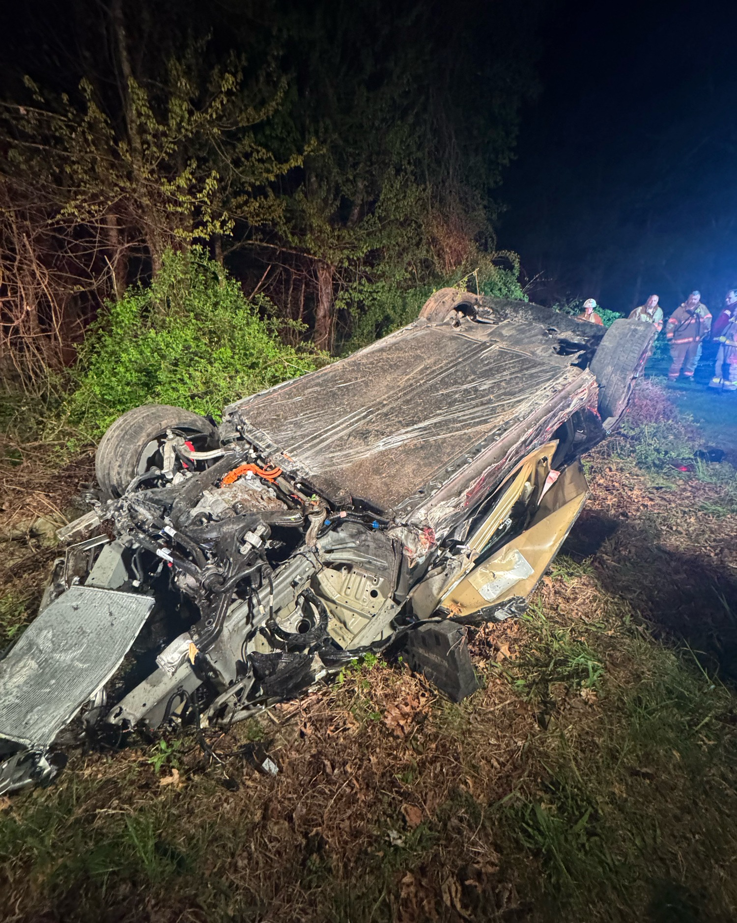 Driver transported by LIFE STAR after rollover crash in Willington