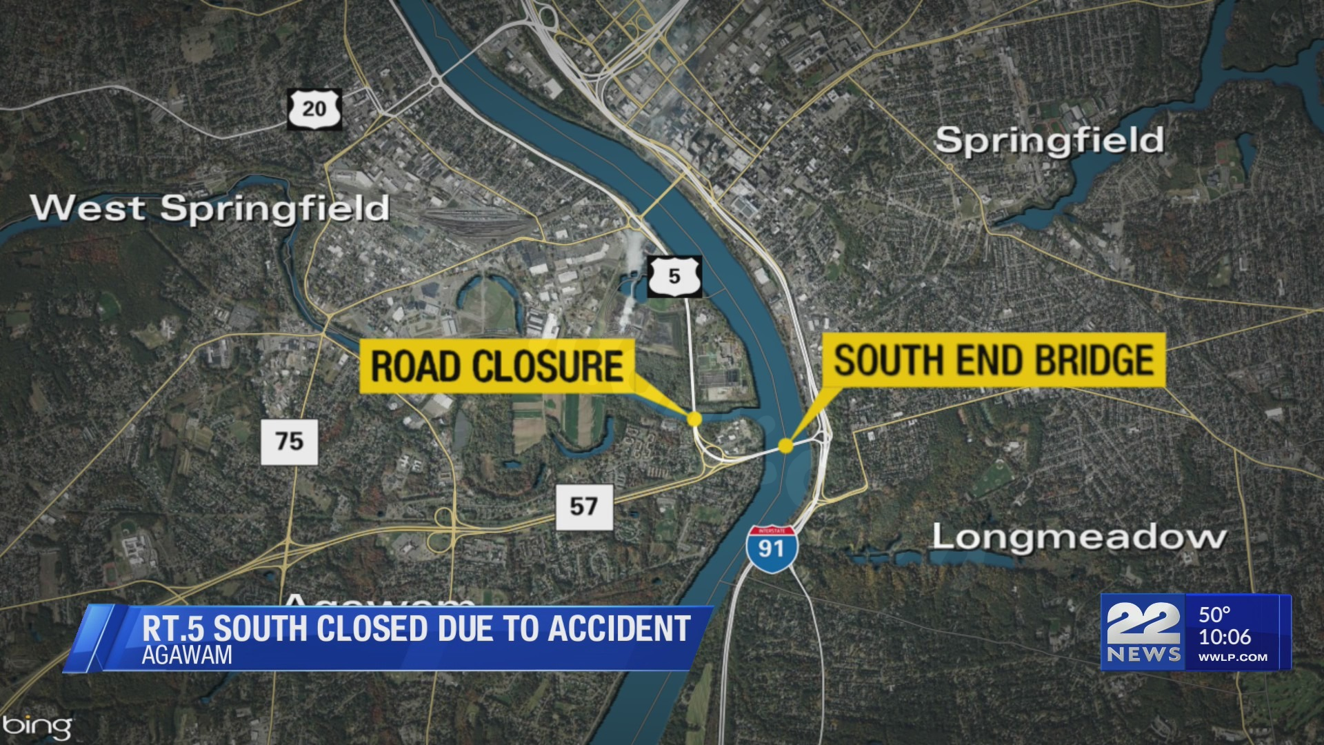 Motorcyclist suffers serious injuries in crash on South End Bridge in Springfield