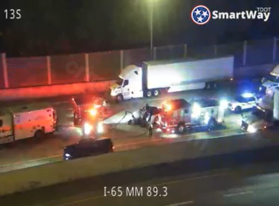 Multi-vehicle crash closes several lanes of I-65 in Nashville
