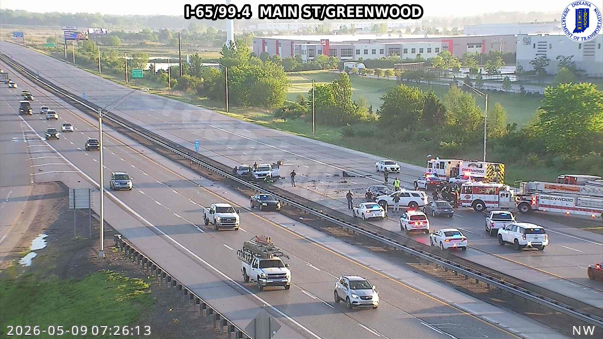Serious crash closes interstate in Johnson County