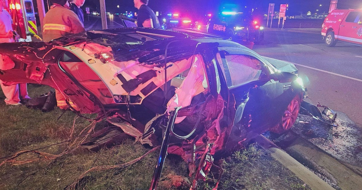 Sterling Heights driver left stunned after her car splits in half in violent crash