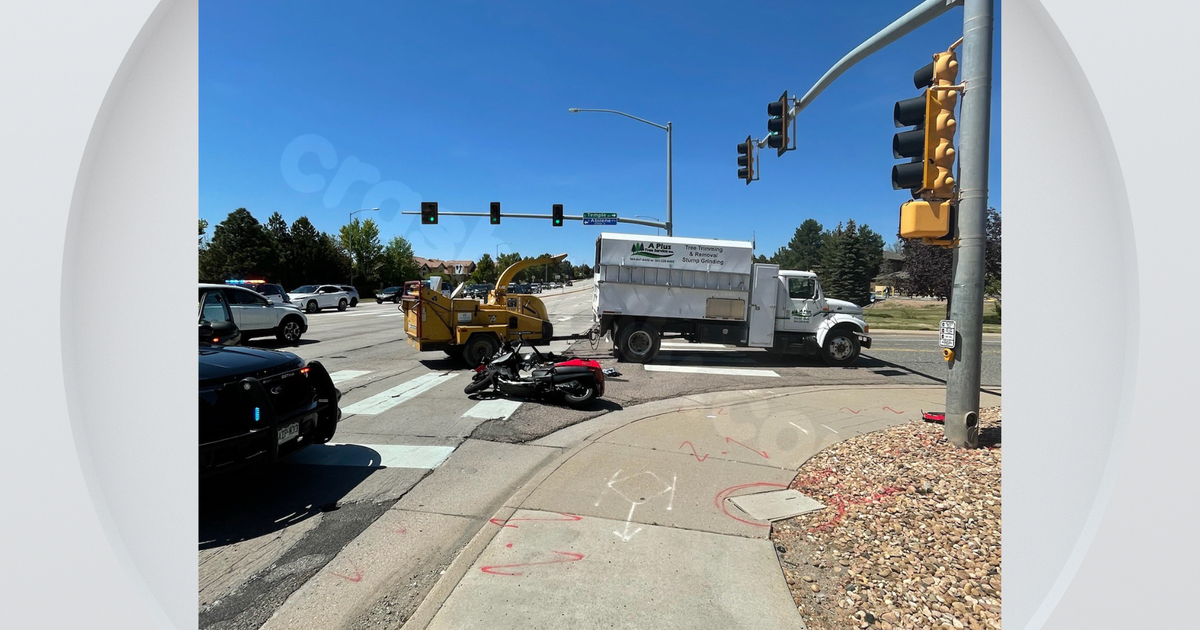 Aurora crash involving truck, motorcycle results in serious injuries