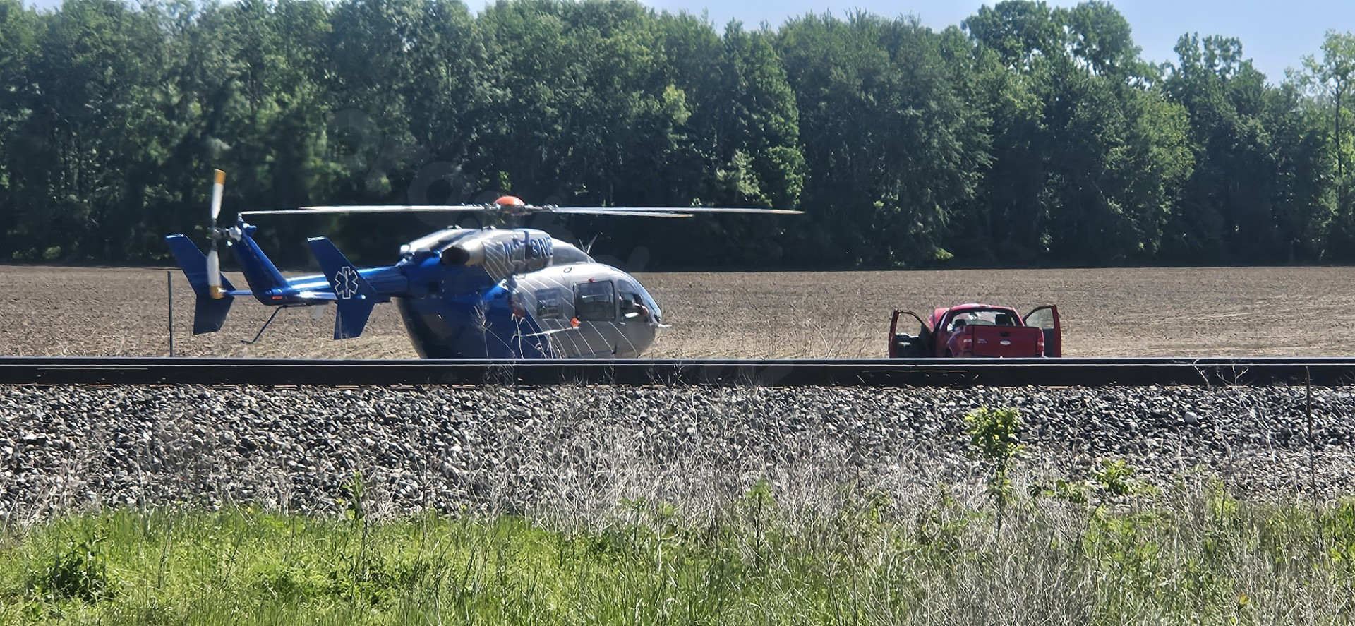 Medical helicopter responds to accident in Vigo County