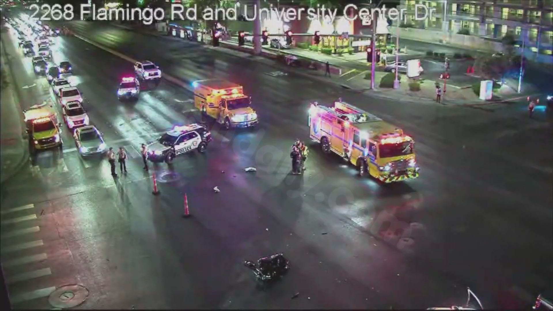 Motorcyclist critically injured in crash near UNLV