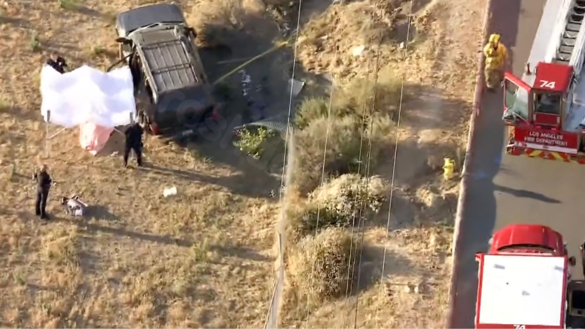 Violent L.A. rollover crash leaves man dead, 3 others hospitalized