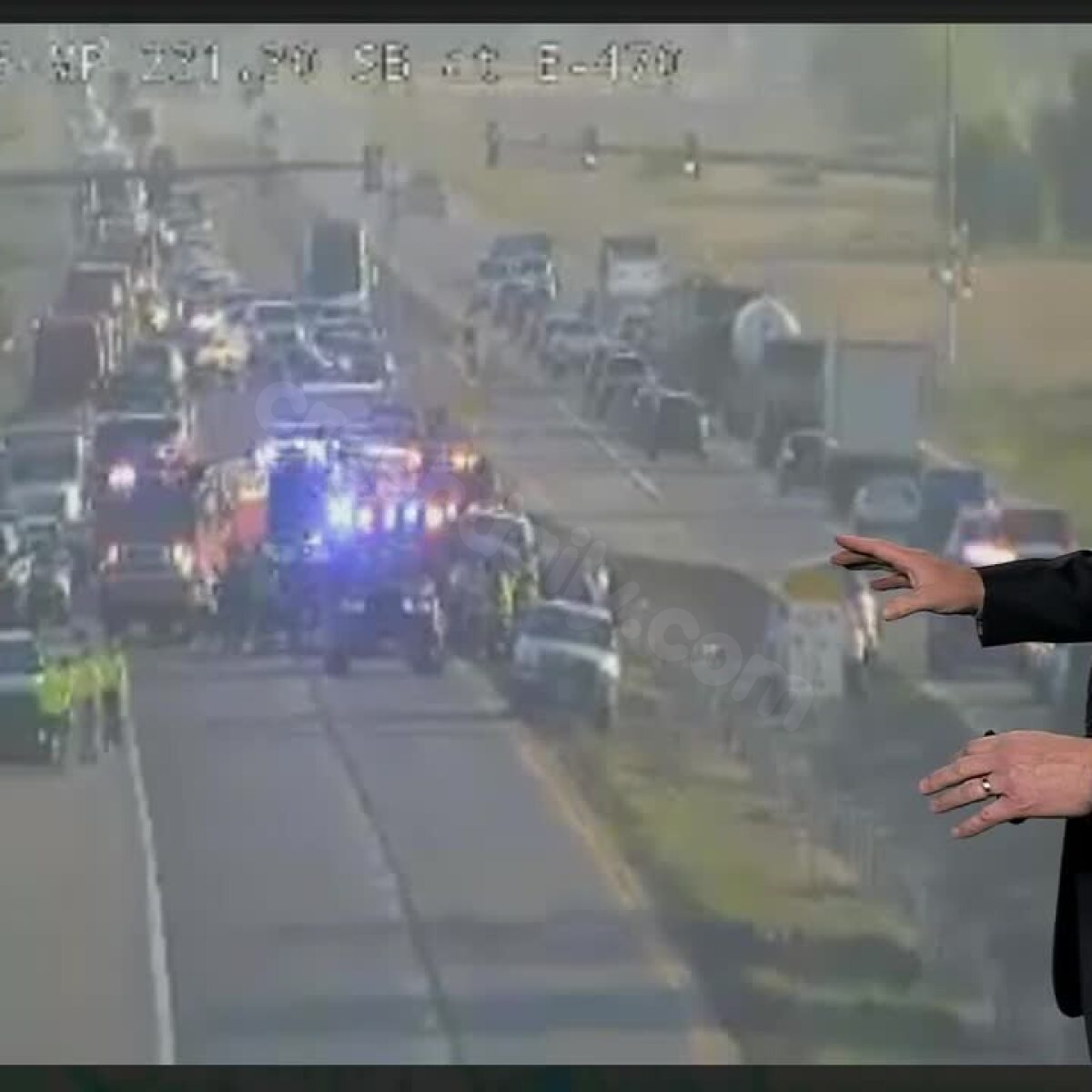 Crash shuts down US 85 southbound near E‑470 in Brighton