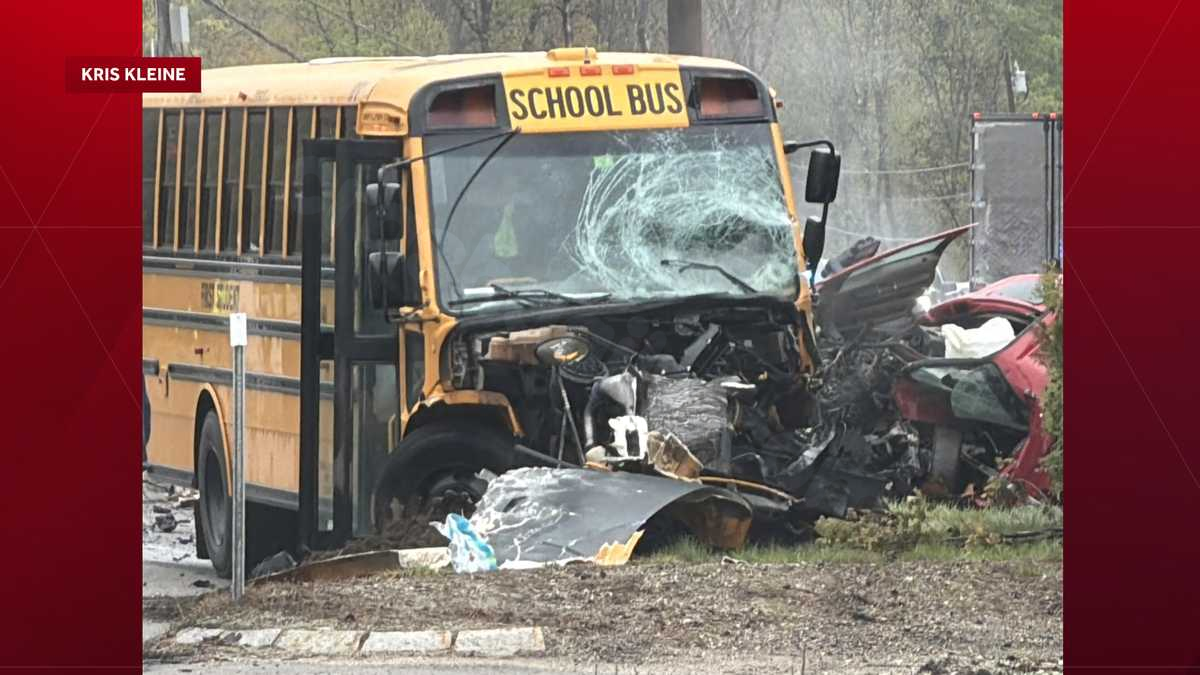 Pickup truck driver killed in crash involving school bus in Marlborough; no students seriously hurt