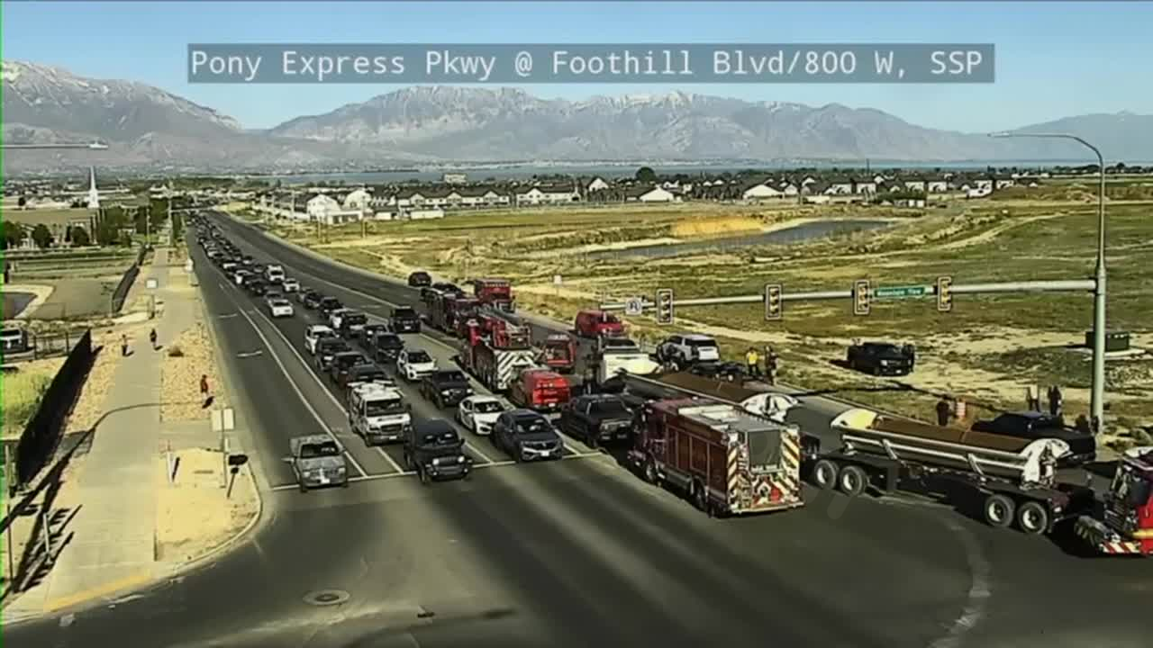 TRAFFIC ALERT: Pony Express Parkway closed at 800 W due to crash