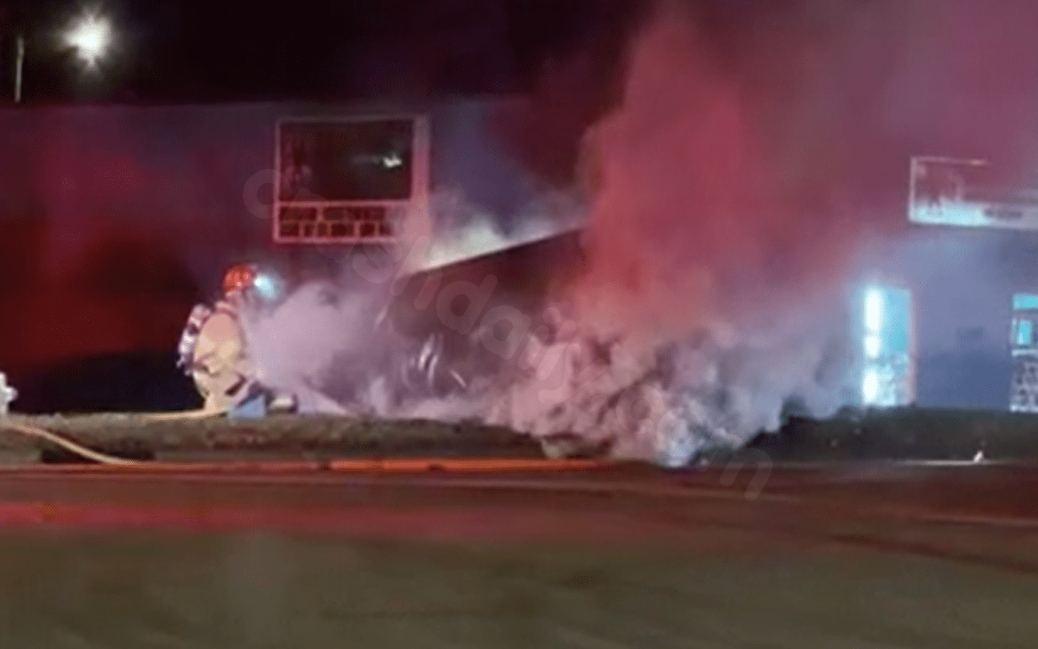 Tesla crashes into tree, utility pole before catching on fire on South Saunders Street in Raleigh: Police