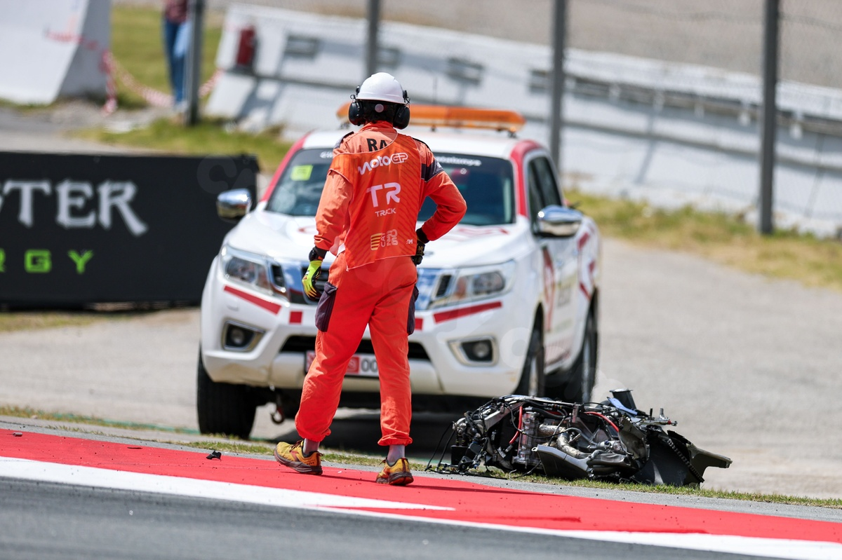 Alex Marquez suffers fractures in frightening Catalan GP crash