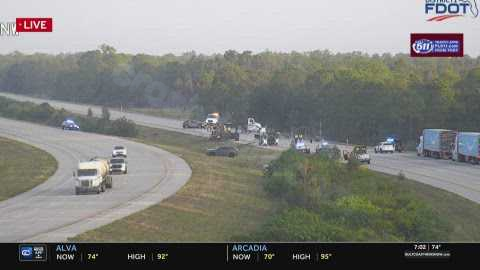 Deadly crash closes I-75 northbound near Charlotte-Lee County line