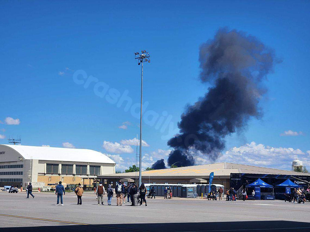 Crews eject after ‘midair collision’ at Idaho Air Force base air show